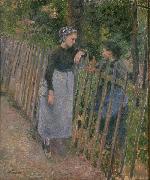 Camille Pissarro Conversation painting